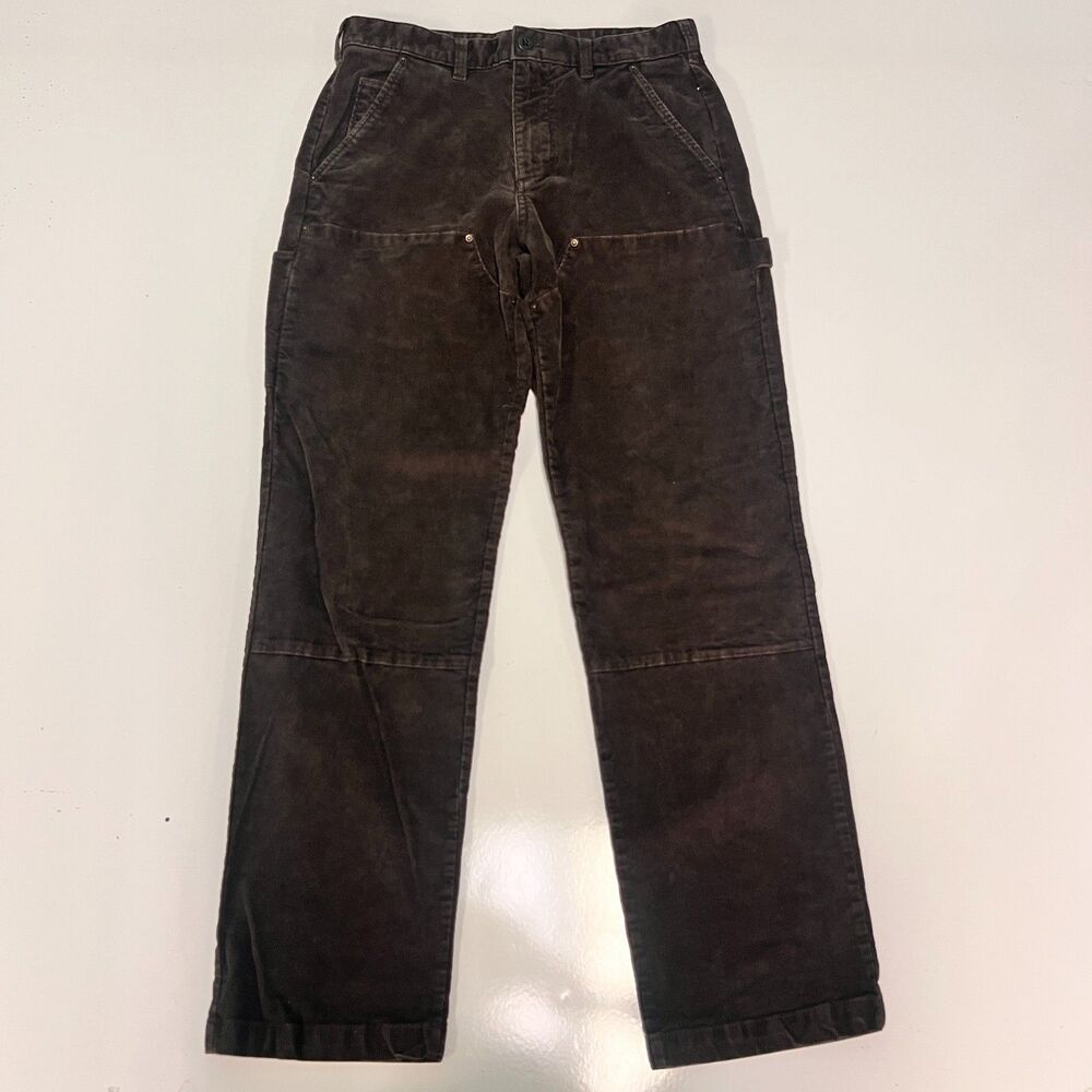 Gap Double Knee Corduroy Carpenter Pants Mens 30x32 Brown Workwear Outdoor